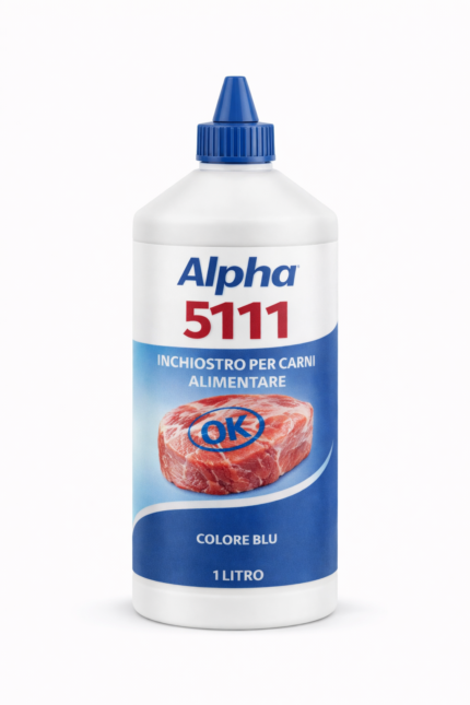 Inchiostro alimentare per carni blu Alpha 5111 1Lt