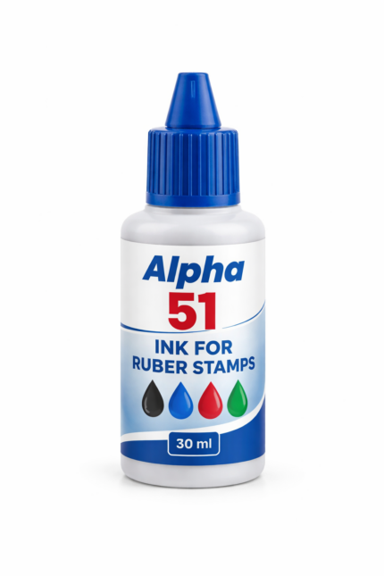 Inchiostro per timbri in gomma Alpha 51 30ml