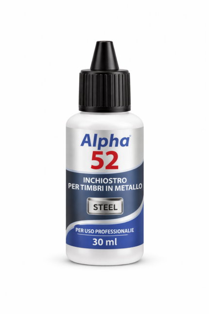 Inchiostro per timbri in metallo Alpha 52 30ml