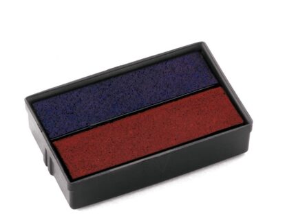 Tampone di ricambio Colop E/10/2 Bicolore Blu/Rosso